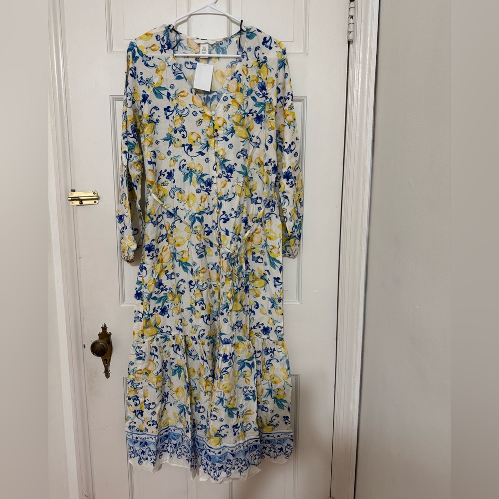 H&M Floral Print Long Sleeve Maxi Dress - Picture 4 of 6